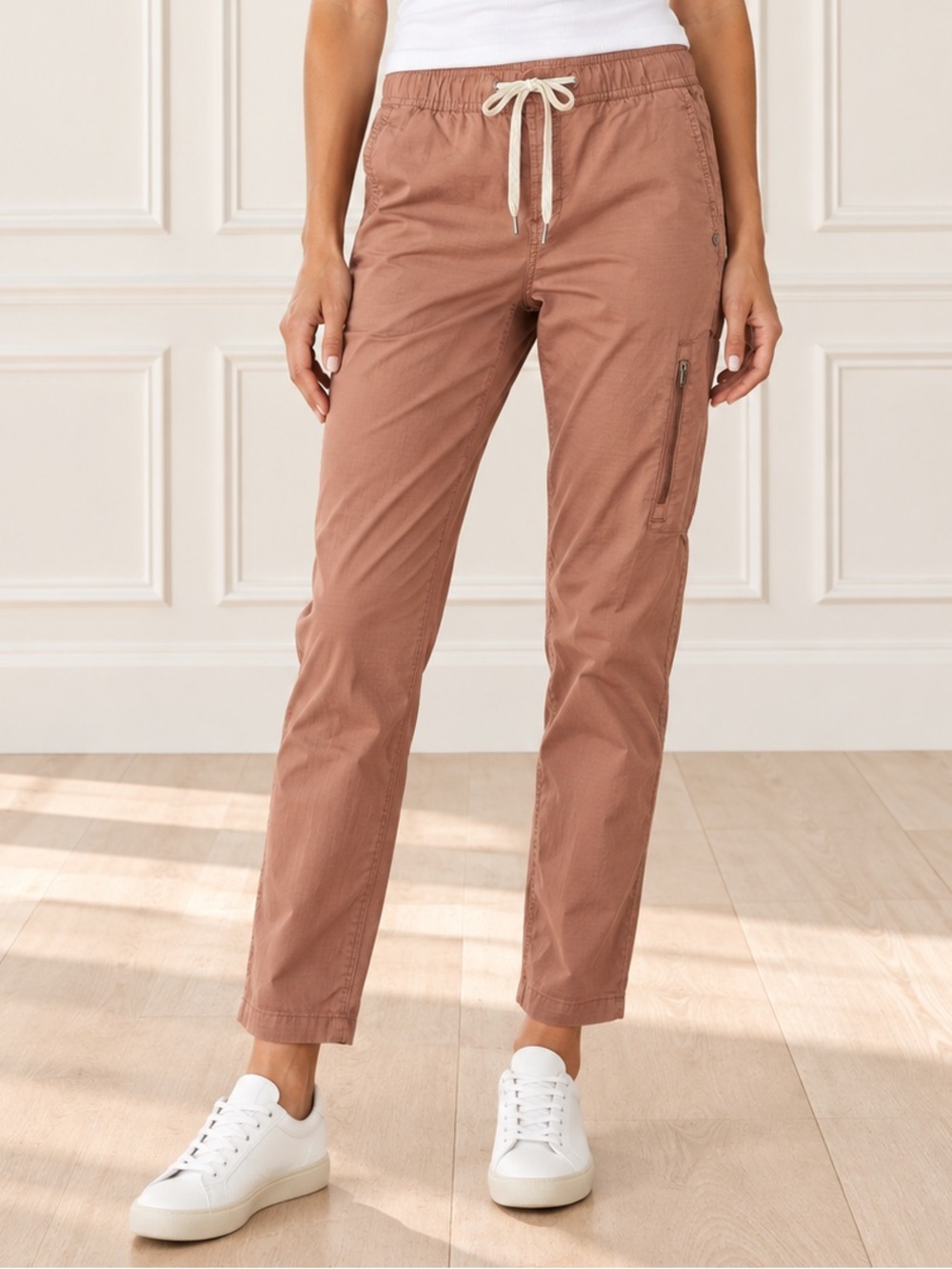 Vuori Ripstop Jogger Pants Women’s XS Stoneware Clay Organic Cotton Cargo VW401